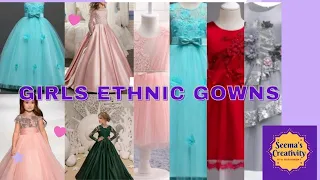 Online Girls Ethnic Gowns ll buy with Upto 40% discount ll Designer Girls Ethnic Gowns ll