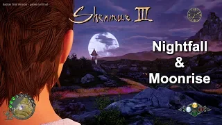 Shenmue III Trial - Nightfall & Moonrise in Bailu Village