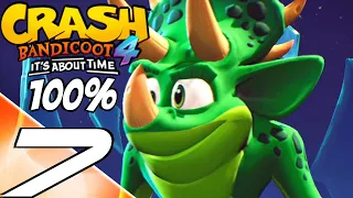 Crash Bandicoot 4: It's About Time - Gameplay Walkthrough Part 7 (100%) All Gems, Boxes, Relics