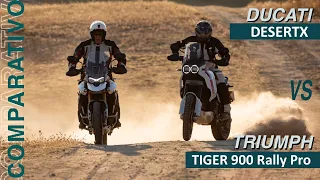 Review/Comparison: Ducati DesertX vs Triumph Tiger 900 Rally Pro - Greeks and Trojans