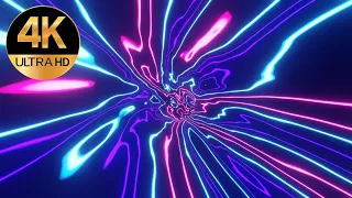 10 Hour 4k TV screensaver Relaxing Neon lights  background video no copyright, Abstract Animation