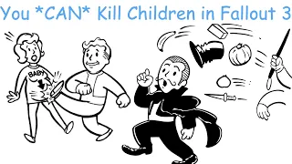 Most Players Don't Realize That You Actually CAN Kill Children In Fallout 3