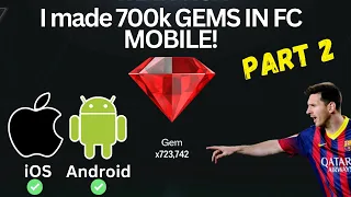 HOW TO EARN THOUSANDS OF GEMS IN FC MOBILE! FOR IOS AND ANDROID! GEM TRICK PART 2