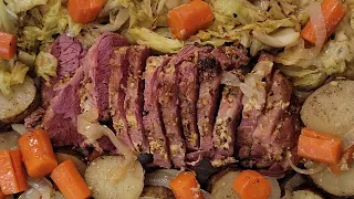 Corned Beef - In The Oven w/ Potatoes, Carrots and Cabbage