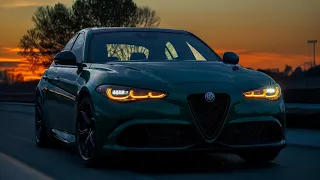 AT NIGHT: 2024 ALFA ROMEO GIULIA QUADRIFOGLIO -- Interior & Exterior Lights + Night Drive