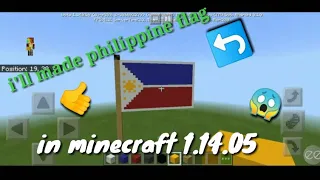 I'll MAKE PHILIPPINE FLAG IN MINECRAFT EASY