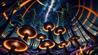 Nexxus 604 - Dark Forest - Psychedelic trance mix • 4K animated trippy AI video