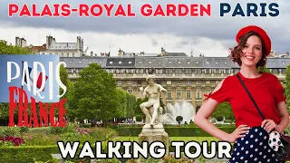 🇫🇷🏛️ Mesmerizing Walking Tour - Palais-Royal Garden, Paris, France 🪴