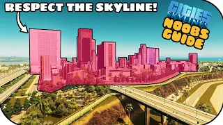 How To Make A REALISTIC Vanilla Downtown In Cities Skylines! | Noobs Guide