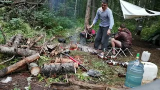 Тайга. Быт Сибиряка на промысле кедрового ореха!! Возвращение домой.