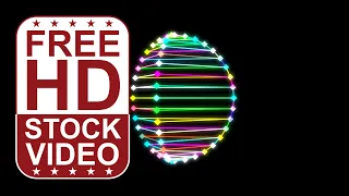 Free Stock Videos – abstract colorful network connections dots connected with lines 3D animation