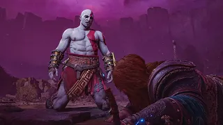 Young Kratos vs Thor Epic Boss Fight - God of War Ragnarok NG+ Ending