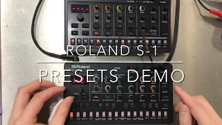 Roland AIRA Compact Series S-1 Presets Demo w/T-8(No Talking)