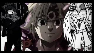 ✨⬛ Deidade Suprema e Rei Demônio Reagindo ao Rap do Meliodas| {GU}