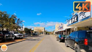 Granbury, Texas. An UltraHD 4K Real Time Driving Tour of a Texas Town.