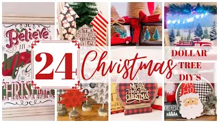 24 CHRISTMAS DOLLAR TREE DIYS | DOLLAR TREE CHRISTMAS DIYS | BEGINNER CHRISTMAS CRAFTS | CHRISTMAS