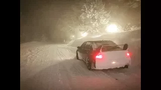 400 HP Mitsubishi Lancer Evo and Audi A4 - Snow Drift and Mountain Climbing - İn Turkey