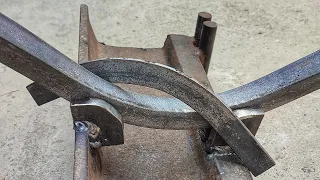 Simple And Amazing Bending Techniques For Angle iron / Sideways Bending Techniques For Flat Bar