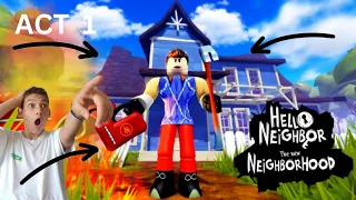 I Played The BEST Hello Neighbor Fangame On Roblox (No Commentary)