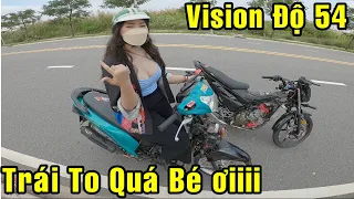 Giao Lưu Với Em Gái Chạy Vision Độ Trái To Nhất Xebiz | Ben TV