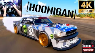 Hoonicorn Mustang Hoonigan Ken Block 1400HP | Forza Horizon 5 | Steering Wheel Logitech Gameplay 4K