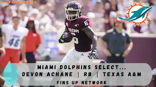 Miami Dolphins Select Devon Achane, RB, Texas A&M | 2023 NFL Draft