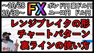 【10/31～週間相場分析＆振り返り】チャートパターン形成多数🔥レンジブレイクの１週間？ブレイク狙いのトレード【FX】ドル円,クロス円