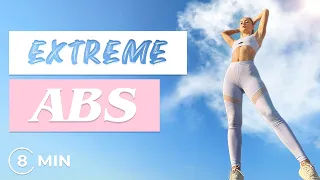 8 MIN EXTREME ABS | no equipment | by Evelyn