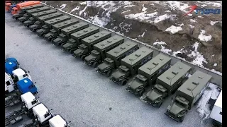 Вахтовые автобусы производства ГИРД на шасси Урал уезжают к Заказчику.