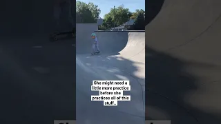 She fell… quite a bit in the same day… #skateboarding #skatepark #shorts