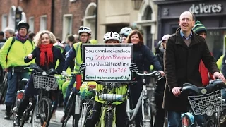 Cyclists Hold Protest At Leinster House