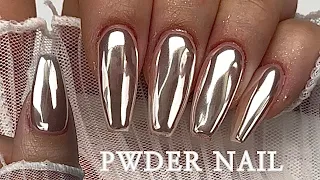 Sub Eng • Mermaid Powder 🖌️How to Apply Pretty | Self-Nail | Self-Extension | Gel Nail | Nail ASMR