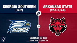 1986 I-AA National Championship - Georgia Southern vs Arkansas State (GS Radio)