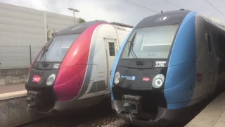 Train Station of Ermont-Eaubonne / TRANSILIEN H + TRANSILIEN J + RER C [Trains of Paris]