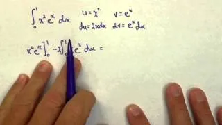 Definite Integral with Integration by Parts