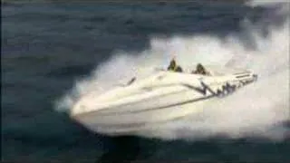 Cigarette Offshore Boat Jump