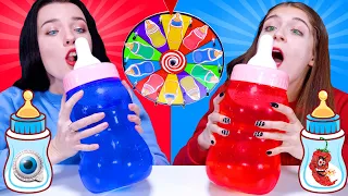 Mukbang Bottle Candy Challenge 컬러 보틀 젤리 우유병 먹방 LiLiBu