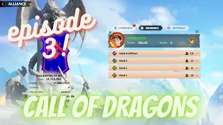 Rise of an EMPIRE! Call of Dragons Livestream (Episode 3 - Our first WAR on DAY 2?!)