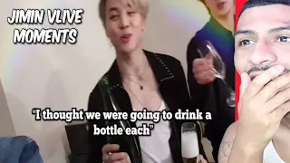 Jimin being goofy on vlive BTS Reaction