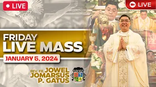 FILIPINO LIVE MASS TODAY ONLINE II 1ST FRIDAY II JANUARY 5, 2023 II FR. JOWEL JOMARSUS GATUS