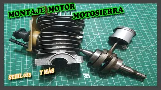 CÓMO MONTAR MOTOR DE UNA MOTOSIERRA STIHL,  Stihl 023 Chainsaw Repair #3