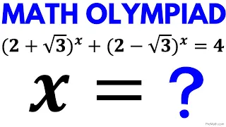 Olympiad Question | Solve the Exponential Equation with Square Roots | Math Olympiad Training