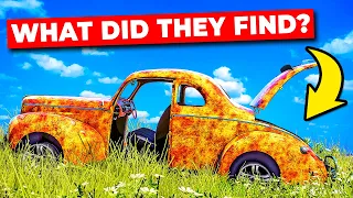 In GTA 5.. I found THIS inside Abandoned Car!