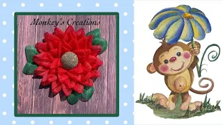 #makeitlikeMichele | Poinsettia Flower Wreath | Christmas / Winter DIY