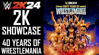 WWE 2K24 - Showcase - Gameplay Walkthrough - "40 Years Of Wrestlemania"