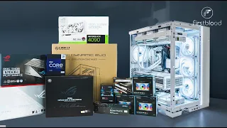 Ultimate White Gaming PC Build - ROG Apex, Strix RTX 4090 OC WHITE, i9-13900KS, O11 EVO, 7600Mhz D5