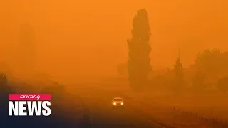 Red, orange skies in Australia's southeast regions due to smoke from raging bushfires