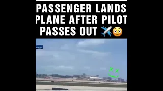 Dude lands plane while pilot is passed out drunk