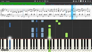 Joe Hisaishi - Cygnus Garden [MapleStory Soundtrack] - Piano tutorial and cover (Sheets + MIDI)