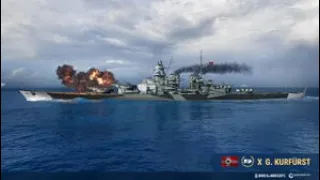 Großer Kurfürst: Push and Destroy all Enemies (World Of Warships Brawl Battle)